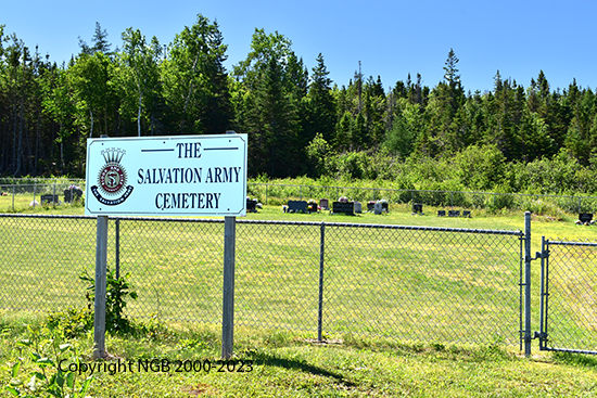 View of Cemetery Entrance & Sign