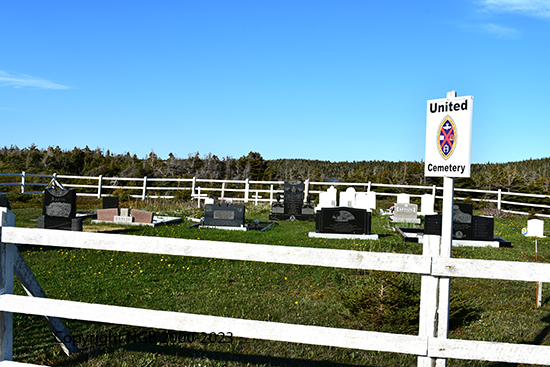View of Cemeteery Sign