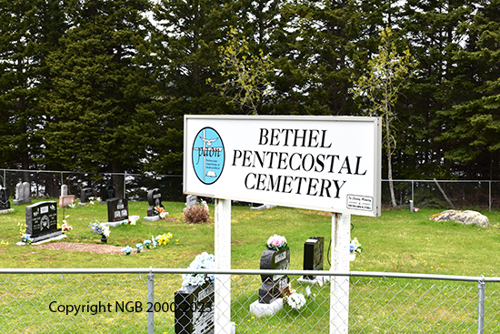 View of Cemetery Sign