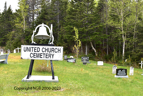 View of Cemetery Sign