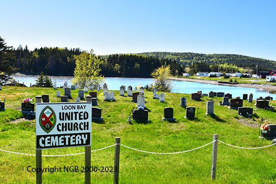 View of Cemetery Entrance and Sign