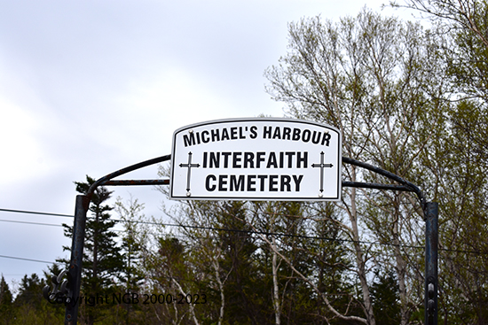 View of Cemetry Sign