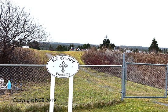 View of Cemetery Sign