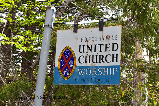 View of Cemetery Sign