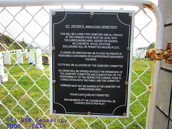 Cemetery Sign