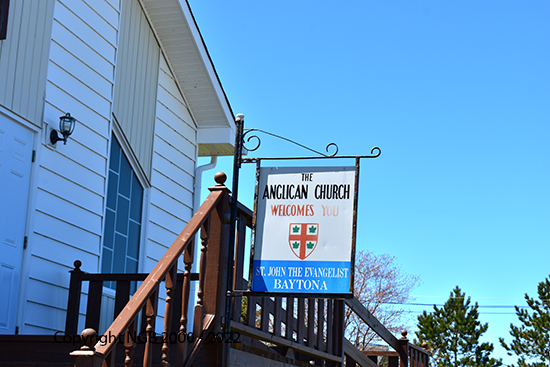 View of Church Sign