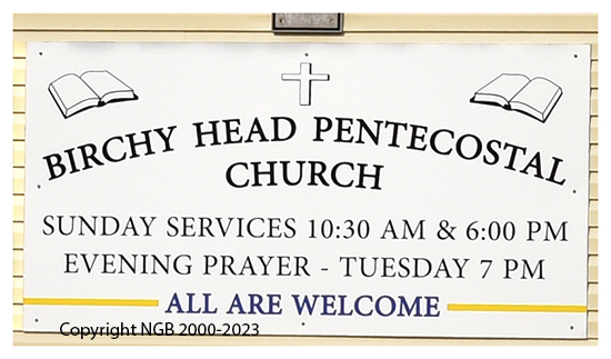 View of Church Sign
		  