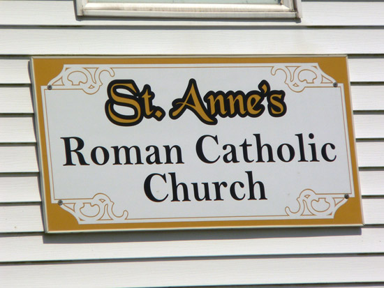 View of Church Sign