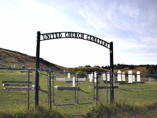 View of Entrance Gate into Cemetery