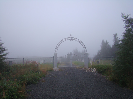 View of Gate into Cemetery