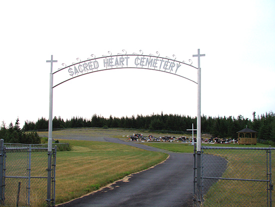 View of Cemetery Gate Sign