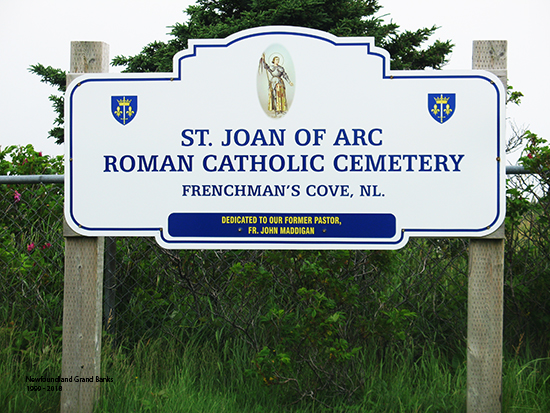 View of Cemetery Sign