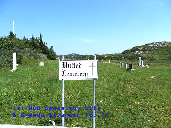 View of Cemetery Sign