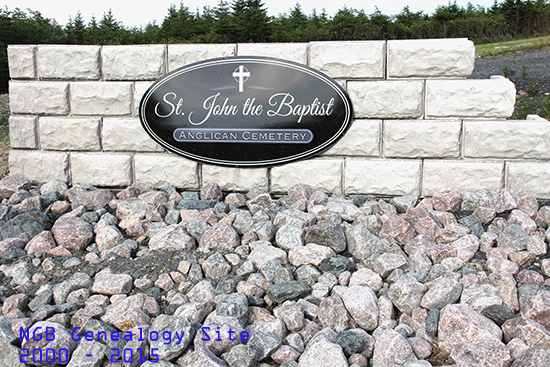 View of Cemetery Sign