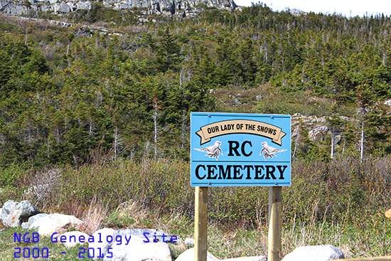 View of Cemetery Sign