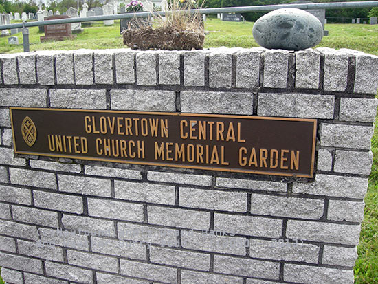 View of Cemetery Sign