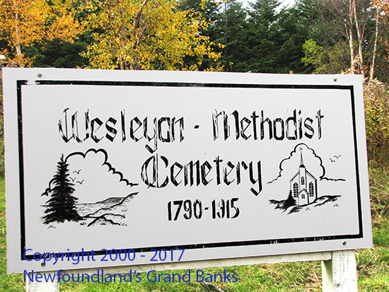 View of Cemetery Sign