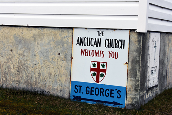 View of Church Sign