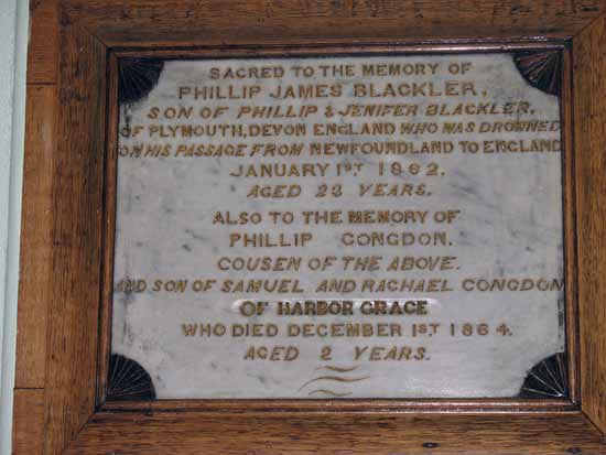 View of Plaque on memorial Wall