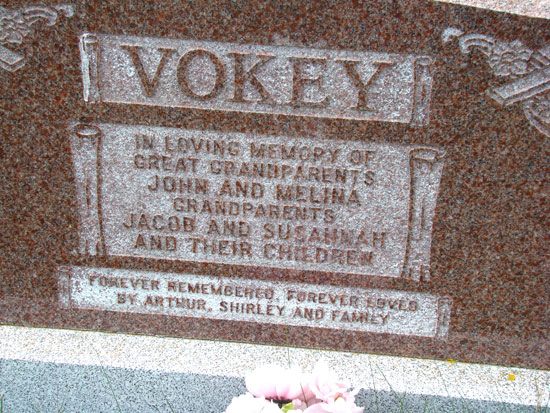 John, Melinda, Jacob and Susannah Vokey