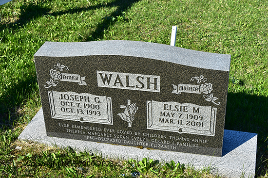Joseph G. & Elsie M. Walsh