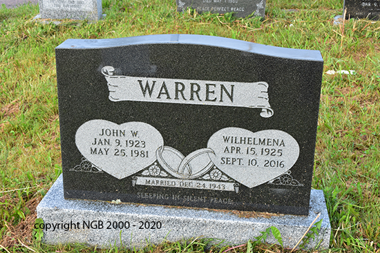 John W. & Wilhelmena Warren