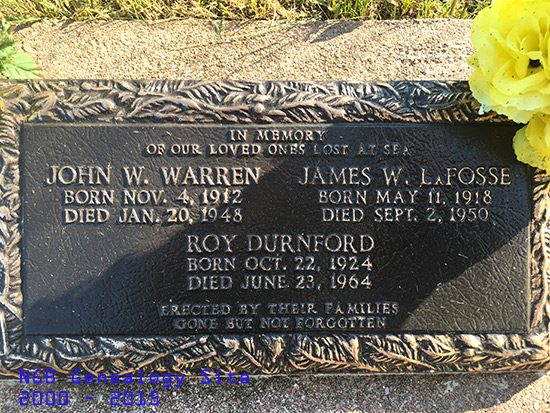 John W. Warren, James W. LaFosse & Roy Durnford