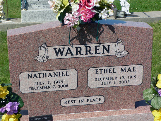Nathaniel and Ethel Mae Warren