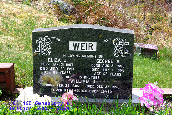 Eliza J., George A. & William J. Weir