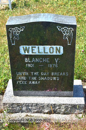 Blanche V. Wellon