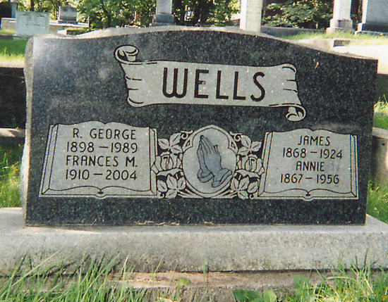 R. George, Frances M., James and Annie Wells