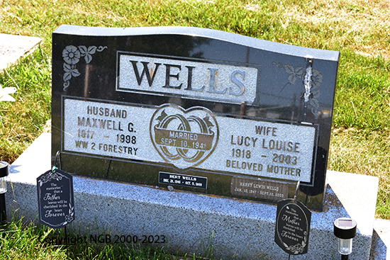 Maxwell, Lucy, Lucy & Bert Wells