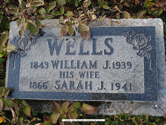 William J. & Sarah J. Wells