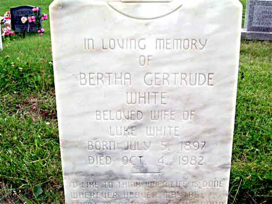 Bertha Gertrude White
