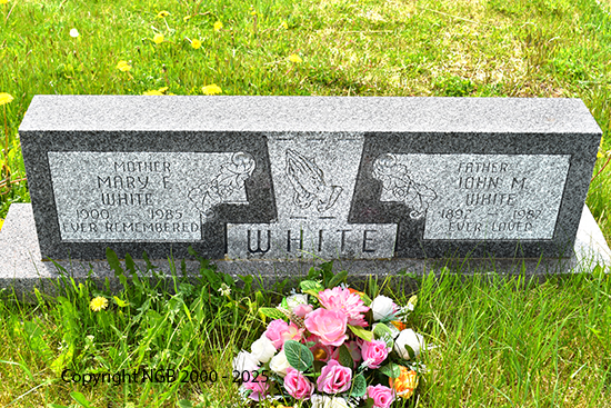 John M. & Mary f. White