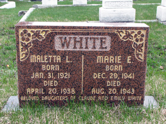 Maletta L. and Marie E. White