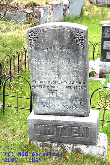 Frederick & Mabel B. Whitten