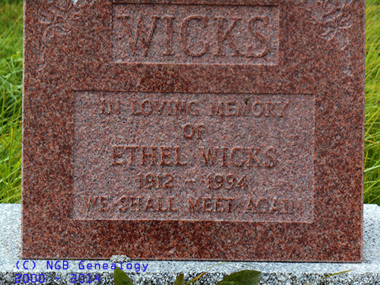 Ethel Wicks