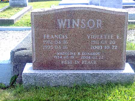 Francis and Violette WINSOR