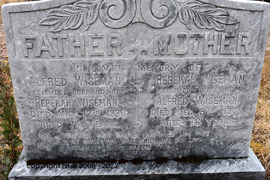 Alfred & Rebecca Wiseman