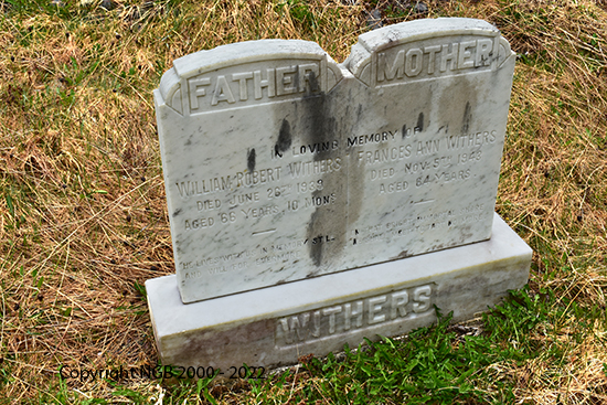 William Robert & Frances Ann Withers