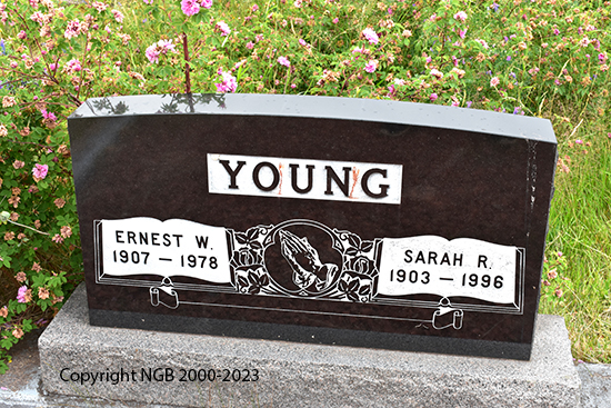 Ernest W. & Sarah H. Young