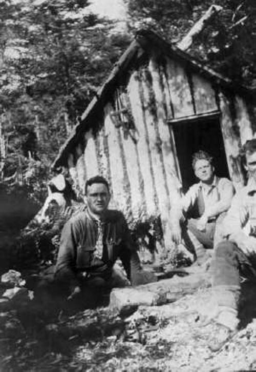 Jack and George Anderson in front of Tilt