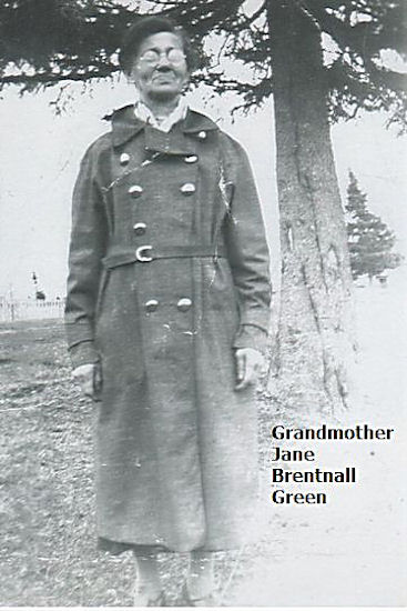 My grandmother Jane Brentnall Green