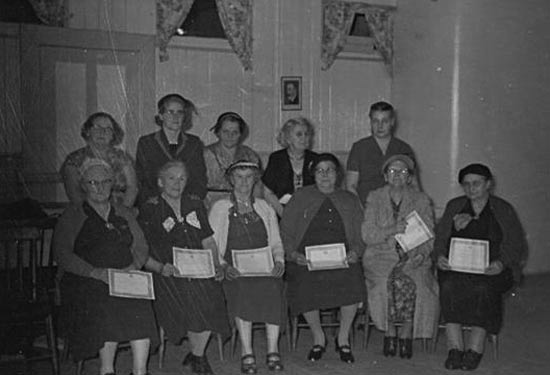 Burin Church of England Women's Auxiliary 1958