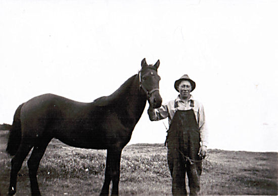Henry Taylor and his horse Prince