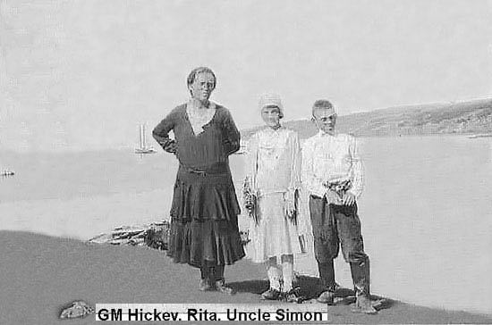 Margaret Hickey and her children