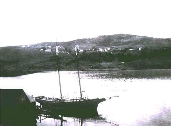 Schooner at Avondale Warf