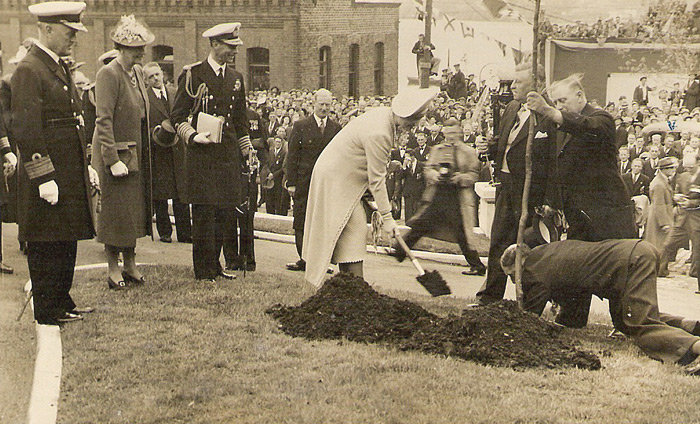 Qween Mother Planting Tree - 1939