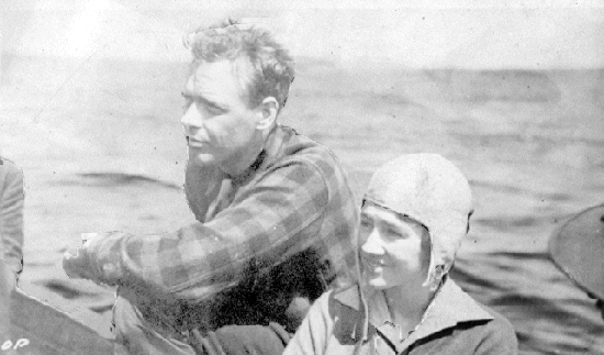 Charles Lindburgh and Wife in Botwood